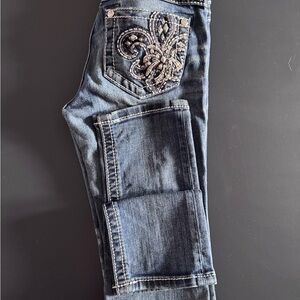 Miss me Embellished Blue Jeans
